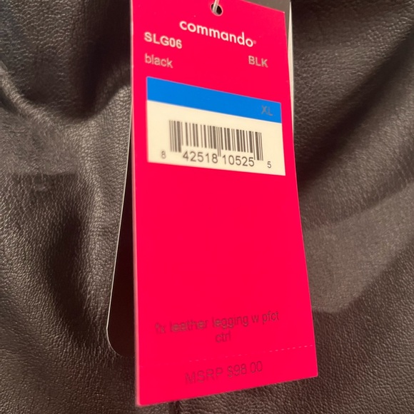 NWT Commando Perfect Control Faux Leather Legging - Picture 4 of 4